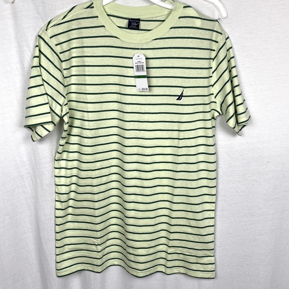 Nautica Other - Nautica lime green striped shirt boys size 14/16 NWT!